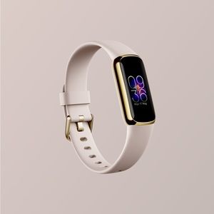 FITBIT LUXE - Lunar White / Soft Gold Stainless Steel. Still works!